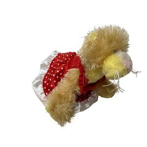 Lil Kinz Lioness Plush Stuffed Animal With Red Polka Dot Dress By Ganz